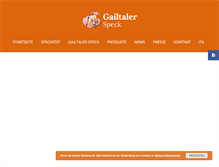 Tablet Screenshot of gailtalerspeck.at